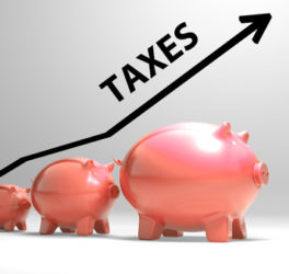 Taxes Arrow Showing Higher Taxation And Levies